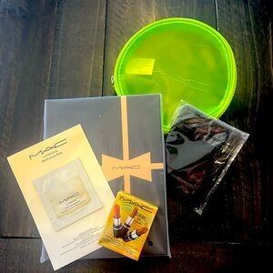 NWT - MAC bundle w mini Lusterglass, cosmetics bag, journal and more!